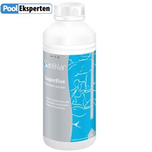 Saniklar Super Blue er et godt alternativ til klor, når du skal vandbehandle din pool