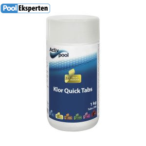 Klor Quick Tabs til sikker desinfektion af poolvand