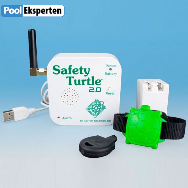 Poolalarm til børn - øger sikkerheden omkring poolen - Safety Turtle 2.0