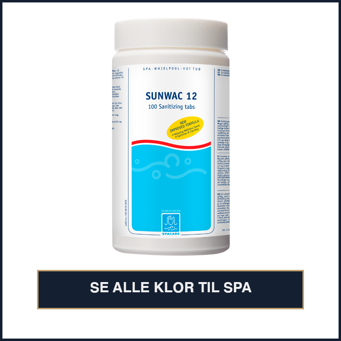Klor til spa - Klortabletter til spa - Desinficering til spa - Pool ...