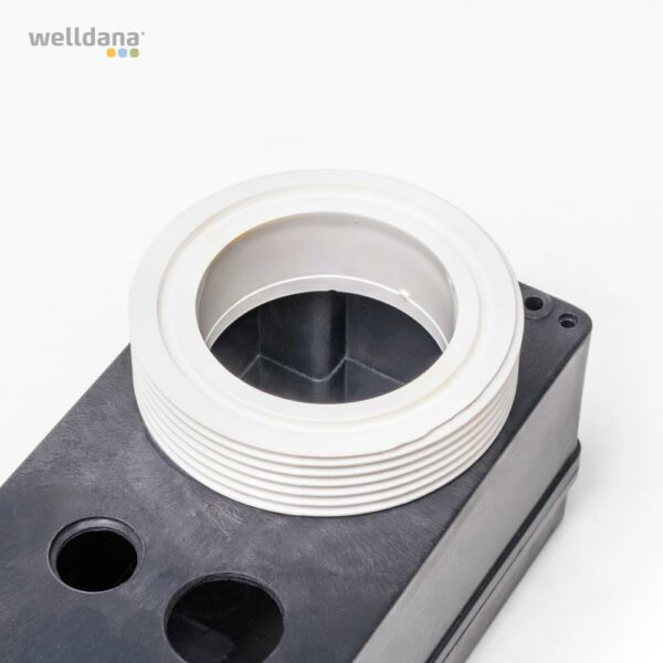 Klemkasse, låg+bund. Hvid. Welldana Spa Heater.