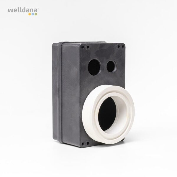Klemkasse, låg+bund. Hvid. Welldana Spa Heater.