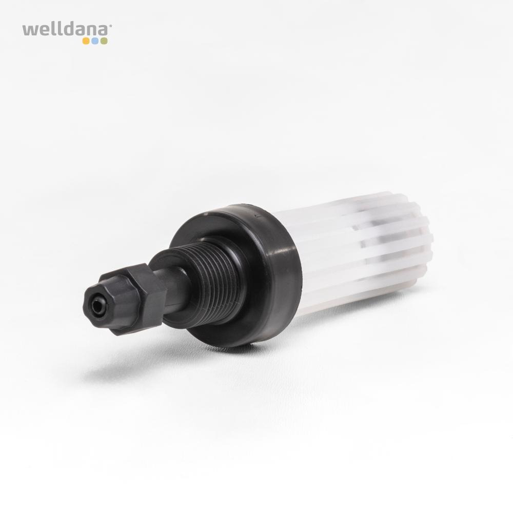 Sugefilter med vægtlod. Til slange 4-6mm.