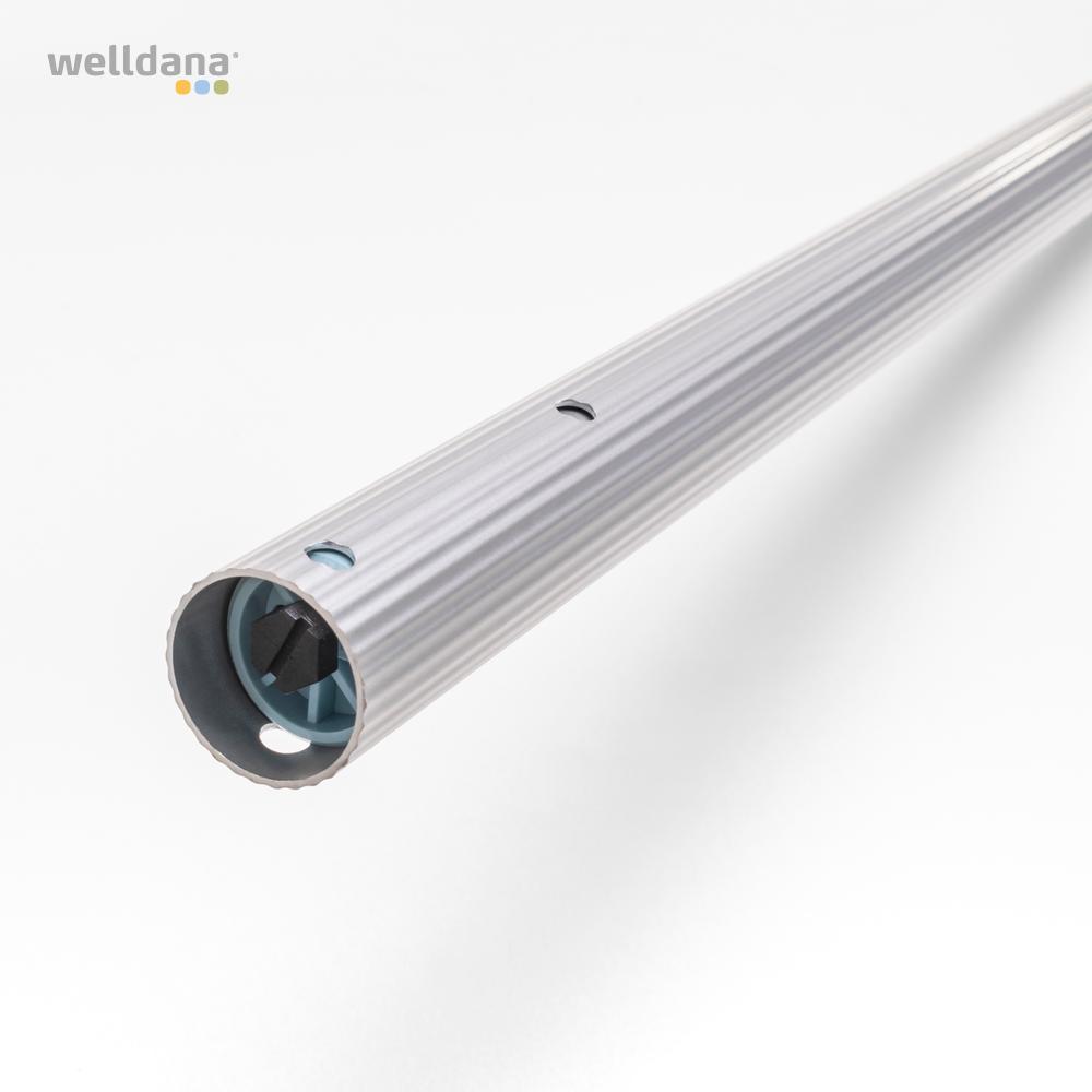 Teleskopstang 2,4 - 4,8 m Aluminium 2-delt