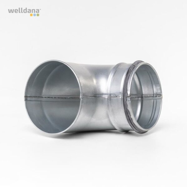 Ventilation´s bøjning 90 gr. ø 100 MUF/NIP.  f. affugter