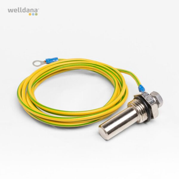 Jordingskabel til KLX anlæg 2 meter kabel m.holder