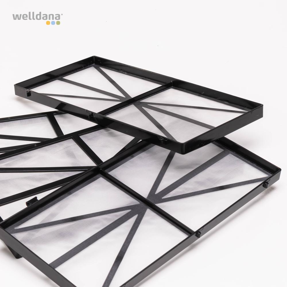 SR & RC. Filterplader 100 µm sæt a 4 stk. model fin