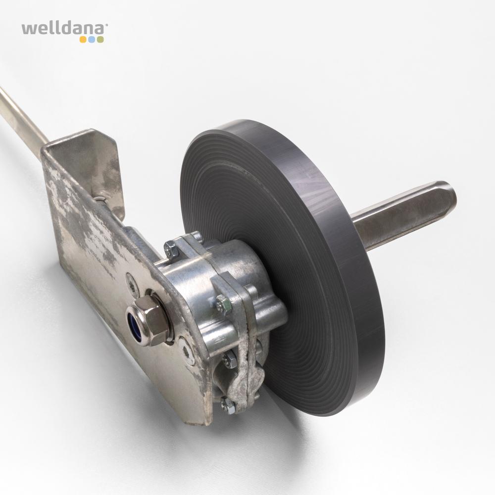 Oprulnings håndtag 3:1 op til max 48 m2 Til Welldana grå sikkerhedscover (hjul Ø 125 mm)