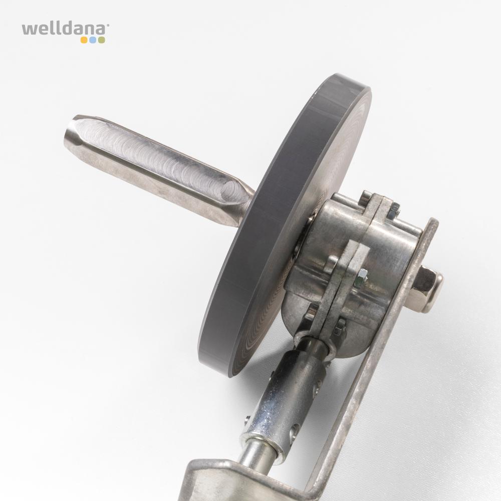 Oprulnings håndtag 3:1 op til max 48 m2 Til Welldana grå sikkerhedscover (hjul Ø 125 mm)