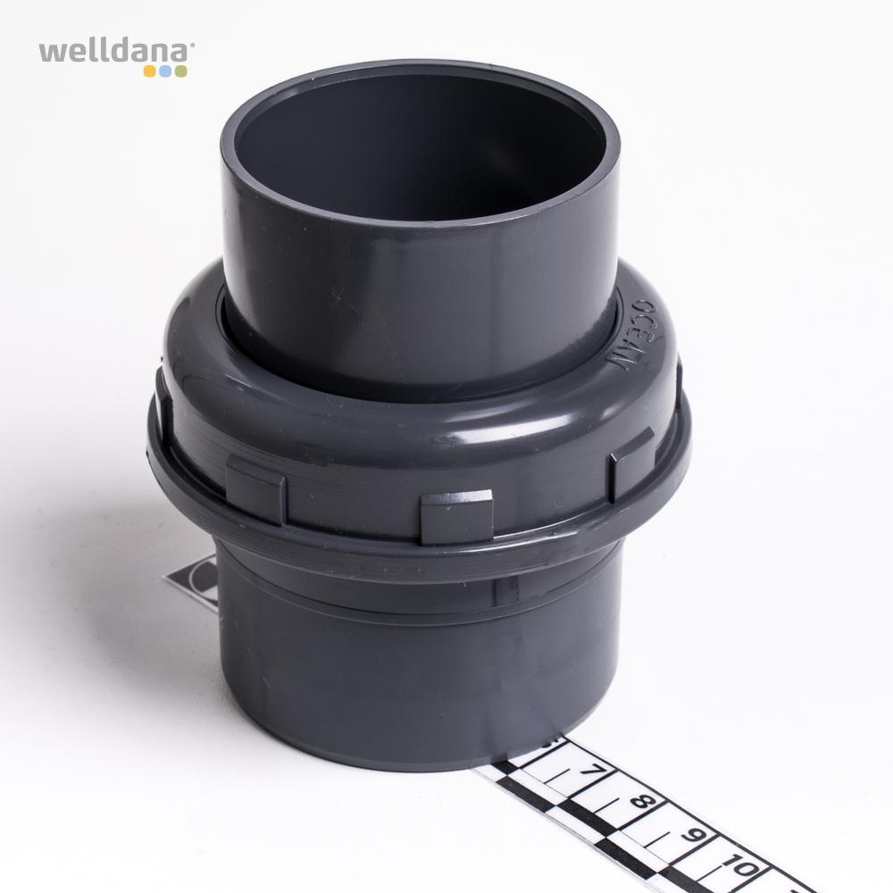 Union conical x 50mm t/ RTL filter DN40 Grey