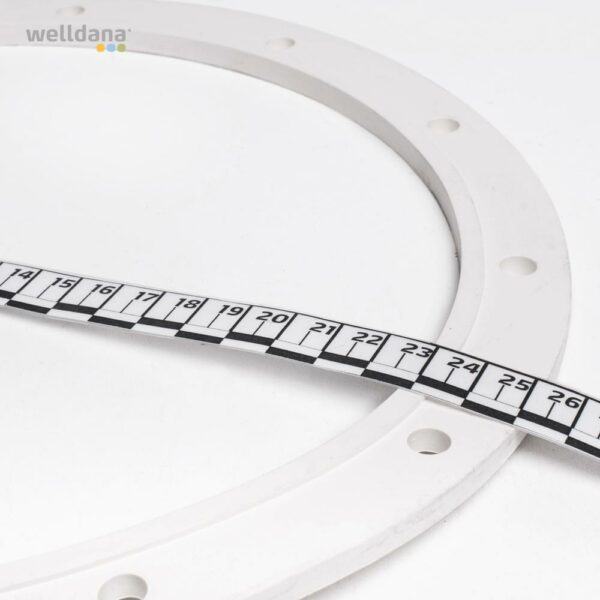 Flad pakning f. topventil 2" Welldana filter