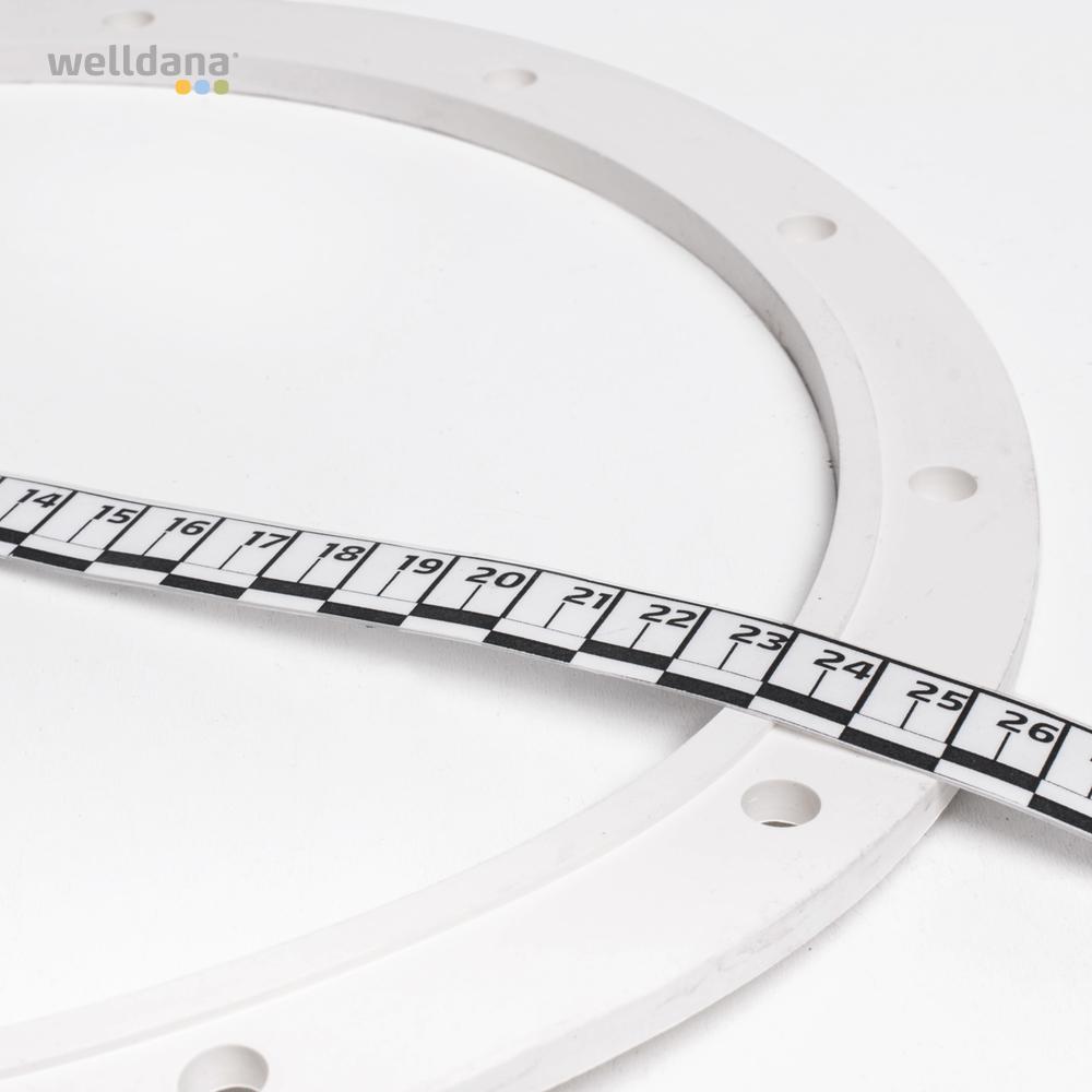 Flad pakning f. topventil 2" Welldana filter