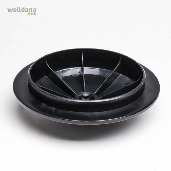 Black lid f. Welldana filter side mounted BW/Plastic