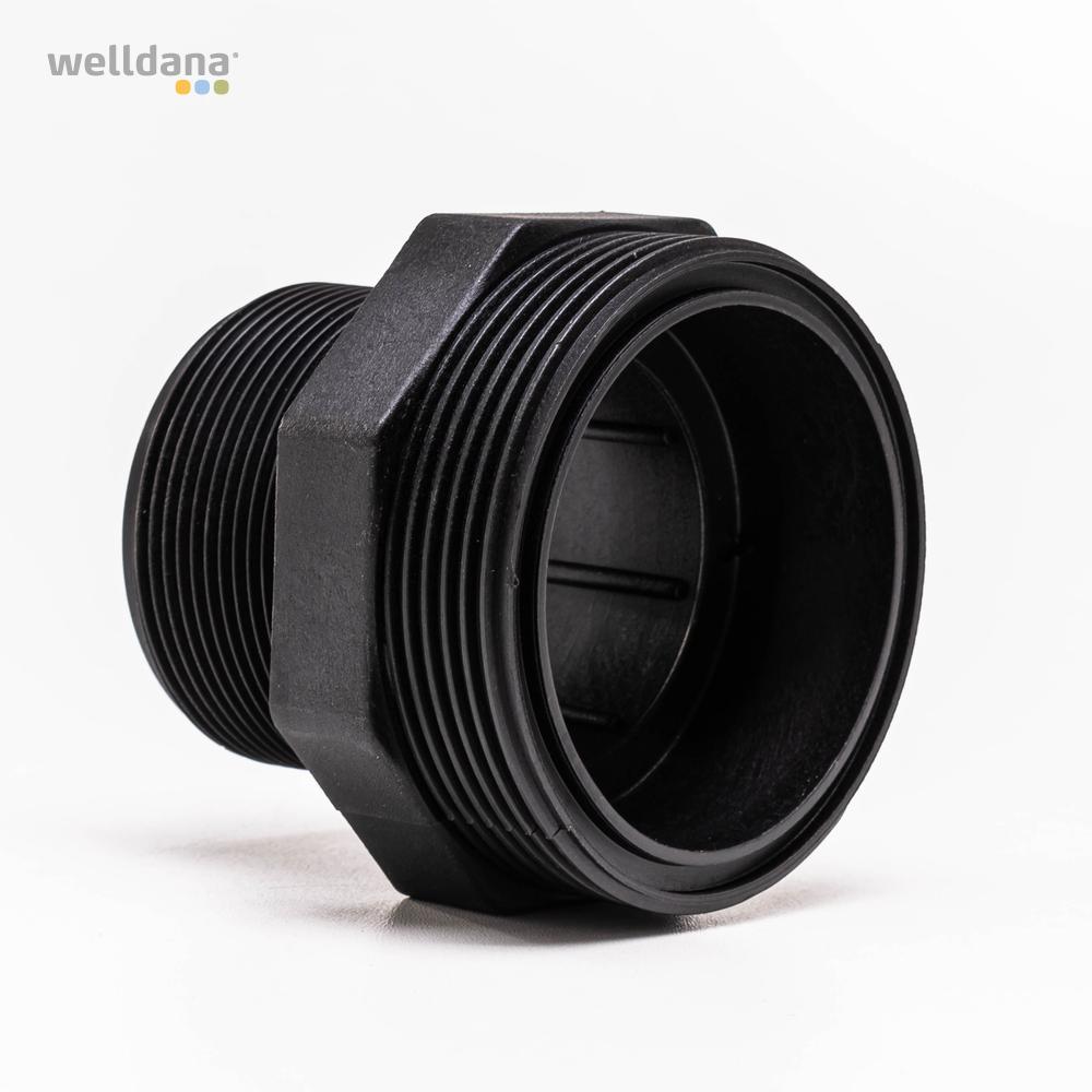Tankgennemfør., 1½" m/pakning t/BL- filter