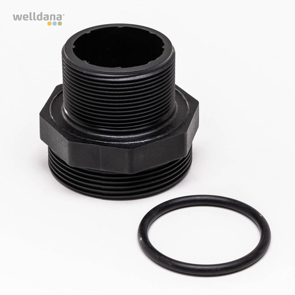 Tankgennemfør., 1½" m/pakning t/BL- filter