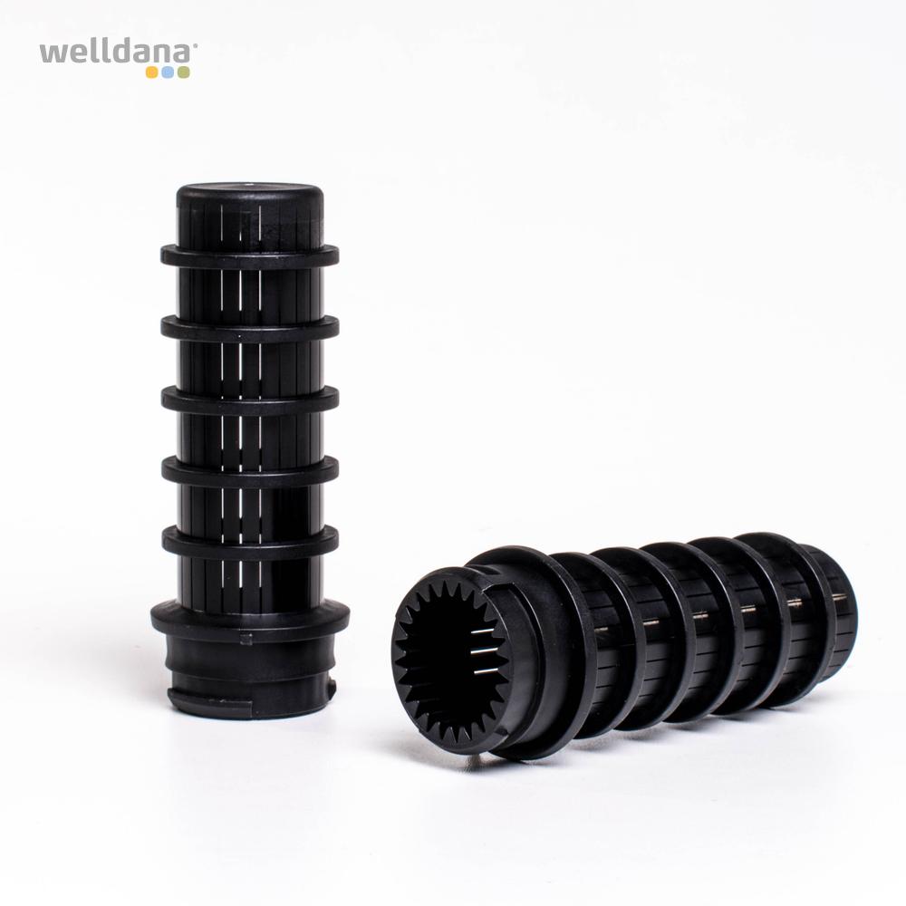 Lateral rør Sort  Click system L =  80mm f. Artik  Ø 400