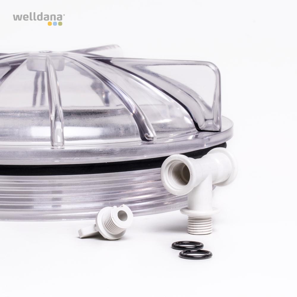 Låg til BL-filter incl. O-ring og luftventil