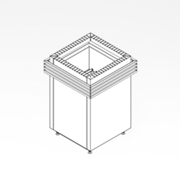 Kantlistesæt til Sentiotec Qube til 9 og 10,5 KW ovne, valnød