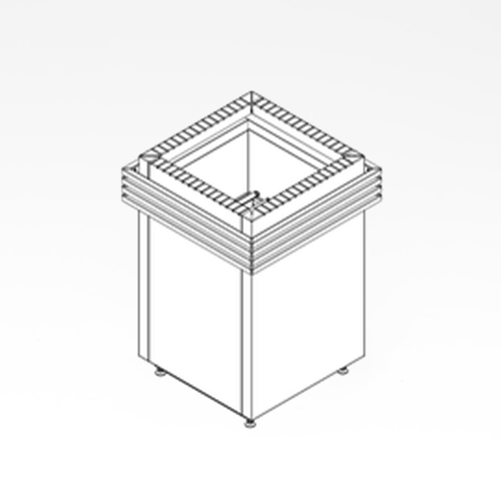 Kantlistesæt til Sentiotec Qube til 9 og 10,5 KW ovne, valnød