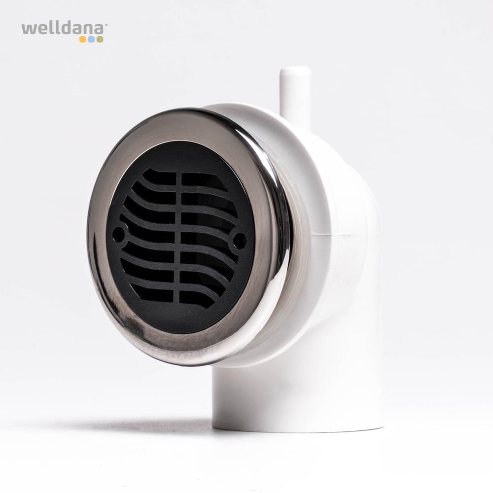 1,5" Floor Drain Black/SS Comfortana Pro II