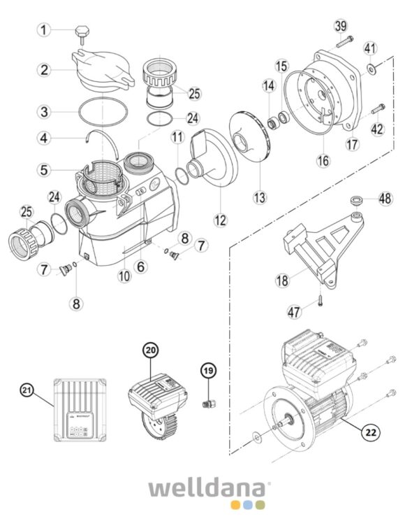KORAL Pump Frequency  1,1 kw - 1,5 HK.  230V.
