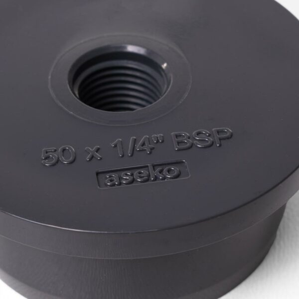 Limhoved D50 med 1/4" (6,35mm) gevind  Aseko