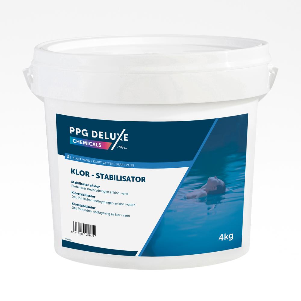 Klorstabilisator granulat 4 kg Beskytter klor mod UV-nedbrydning