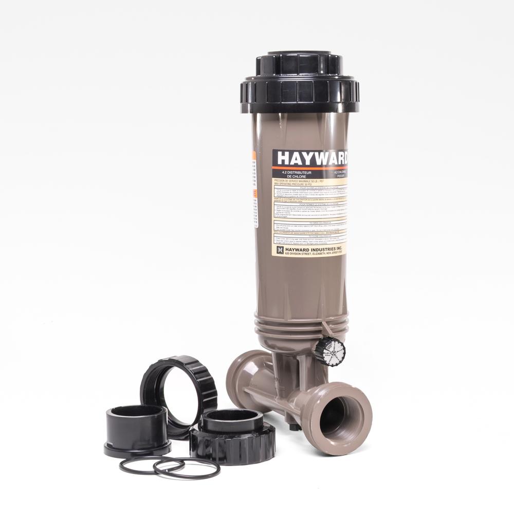 Klorinator In-line - 1,5" tilslutning 2,5kg. - max 95m3 pool - 206x390mm