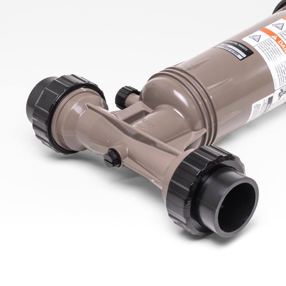 Klorinator In-line - 1,5" tilslutning 2,5kg. - max 95m3 pool - 206x390mm