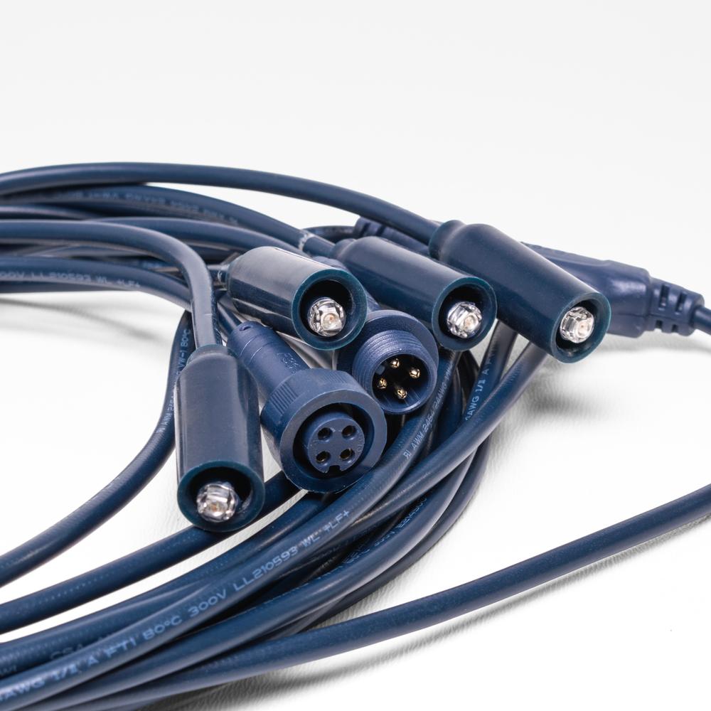 LED lys m.4 lys pr. streng f. 24 multi point  fra 2024
